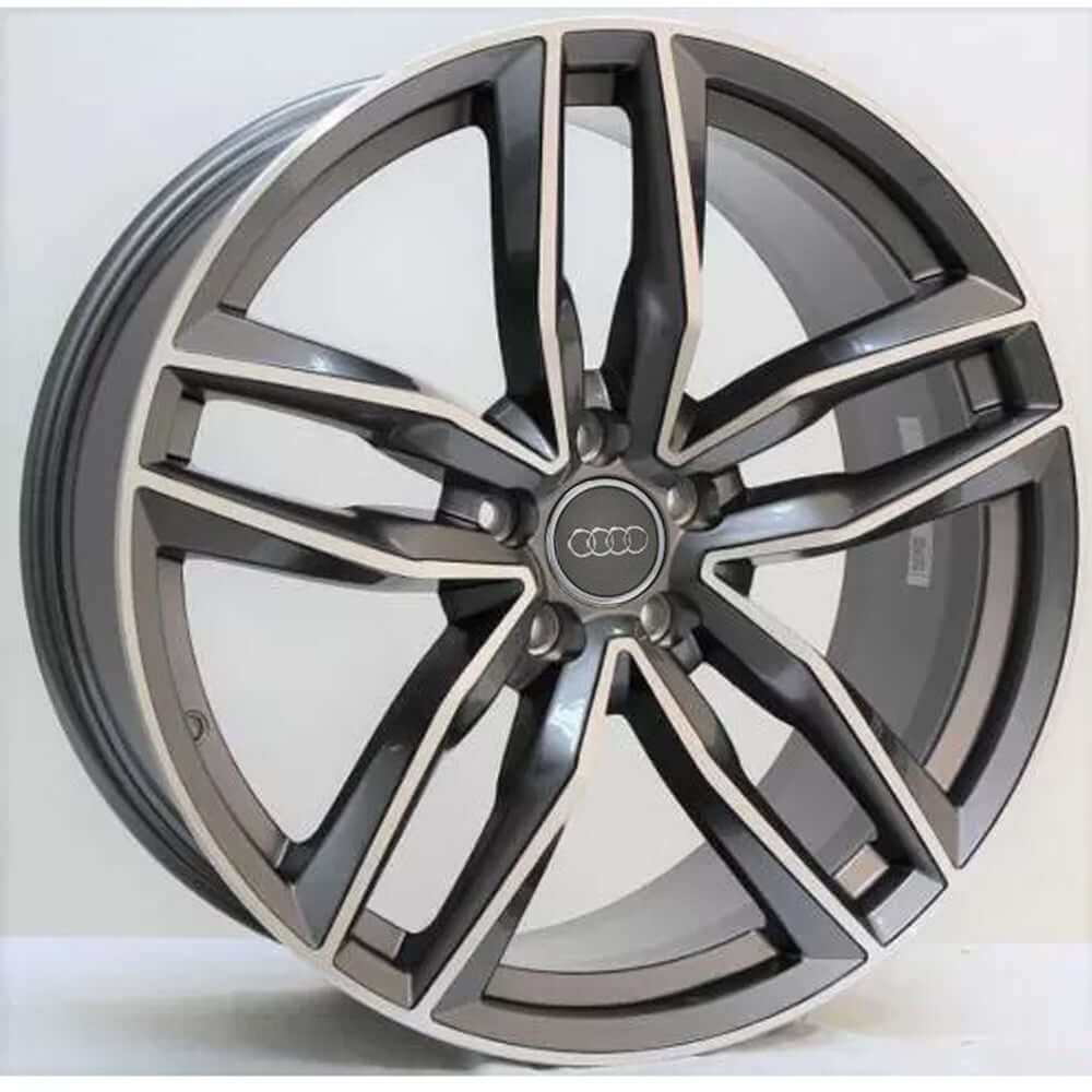 2013-2016 Audi Wheels OEM Rims for Sale | A5 S5 Machined Metallic Charcoal