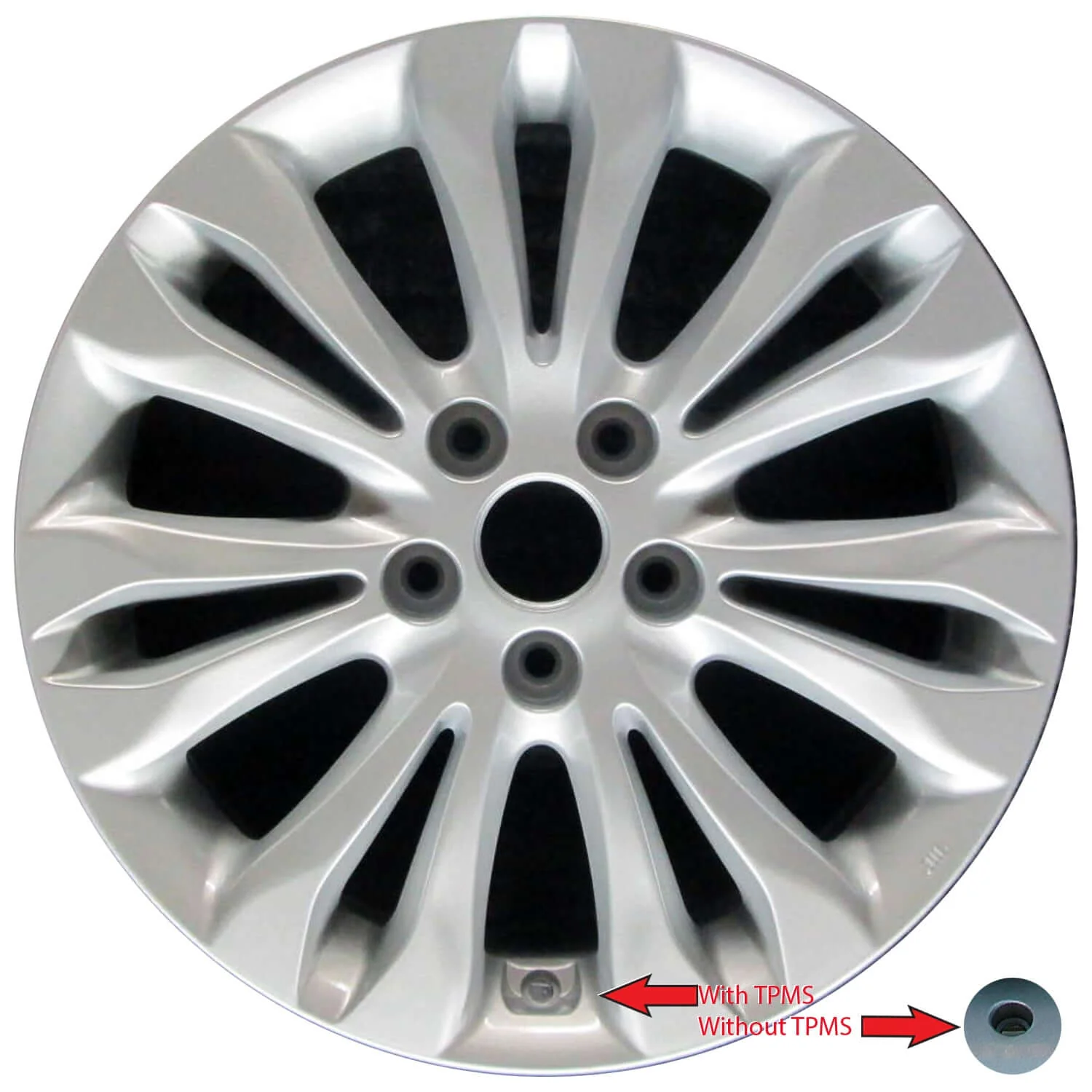 2011-2011 Hyundai Wheels OEM Rims for Sale | Azera Silver