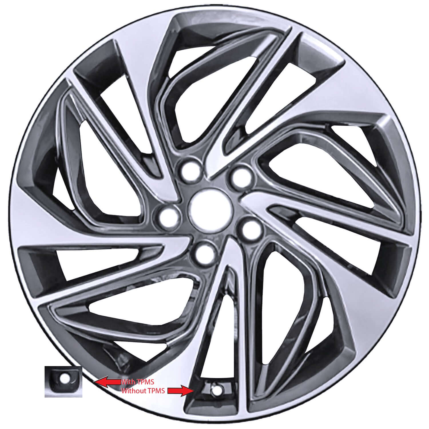 2019-2021 Hyundai Wheels OEM Rims for Sale | Tucson Machined Charcoal