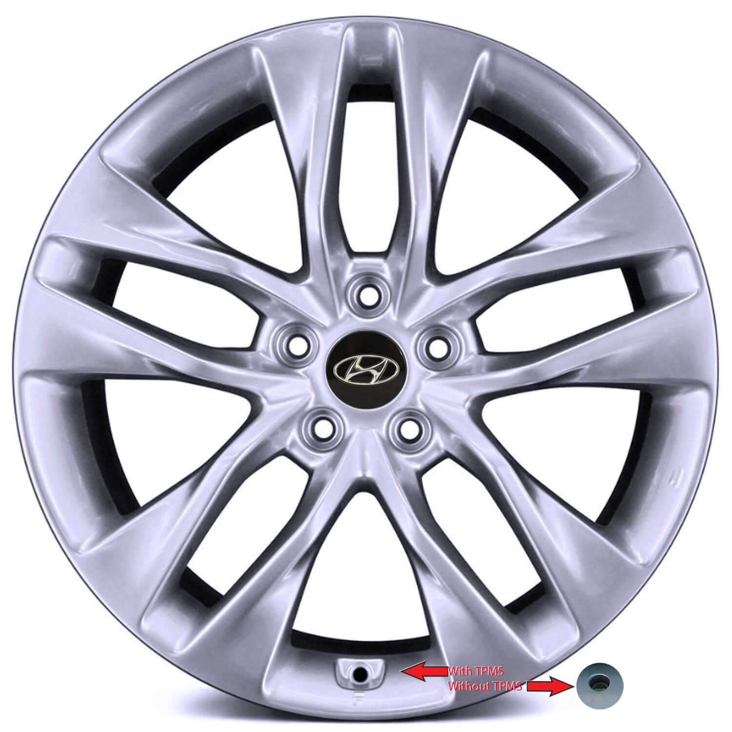2013-2016 Hyundai Wheels OEM Rims for Sale | Genesis Hyper Silver