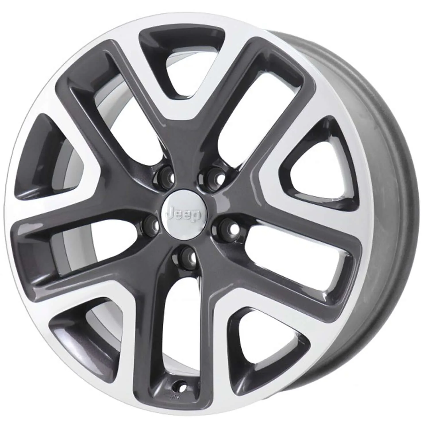2017-2023 Jeep Wheels OEM Rims for Sale | Renegade Machined Charcoal