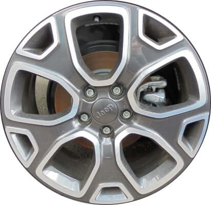 2015-2023 Jeep Wheels OEM Rims for Sale | Renegade Machined Charcoal