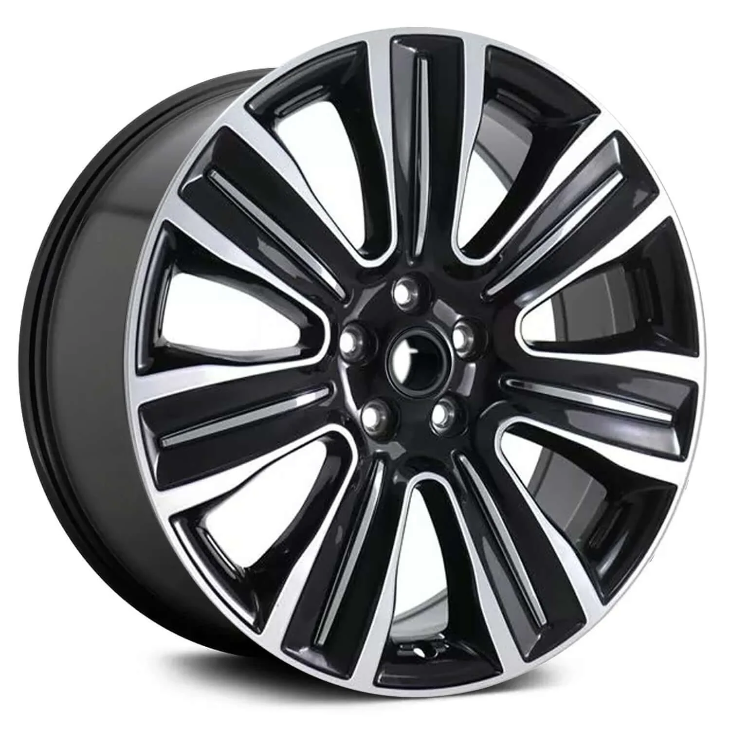 2015-2018 Lincoln Wheels OEM Rims for Sale | Mkc Machined Black With Chrome Inserts
